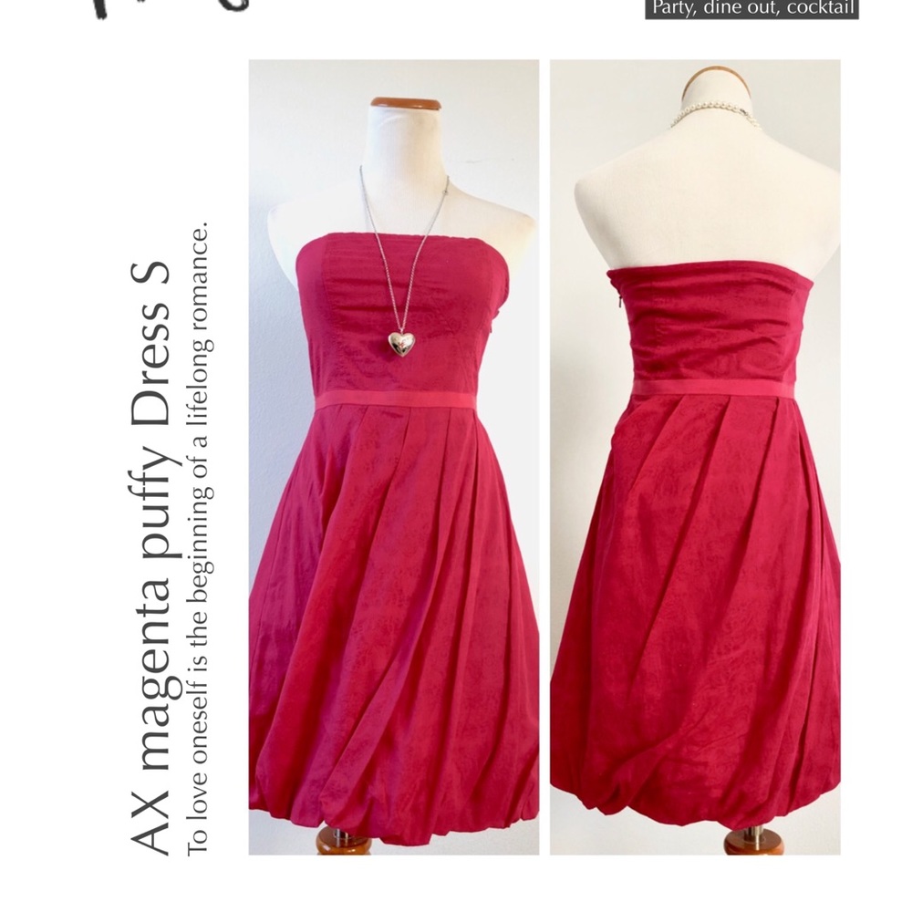 AX Hot Pink Puffy Dress Size 2